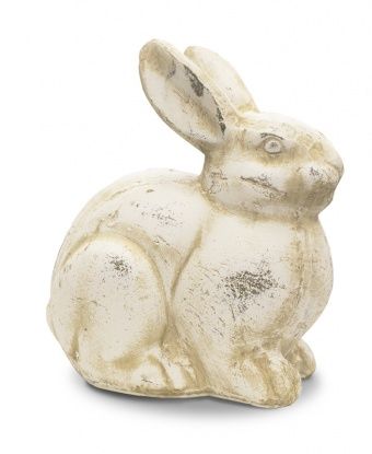 Elegancka Figurka Zająca w Stylu Rustykalnym - Figurka Dekoracyjna - 107153