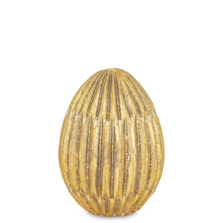 Eleganckie Nowoczesne Dekoracyjne Złote Jajko Wielkanocne - Figurka Dekoracyjna - 165783