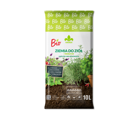 ZIEMIA BIO - PODŁOŻE DO WARZYW I ZIÓŁ 10L - KRONEN