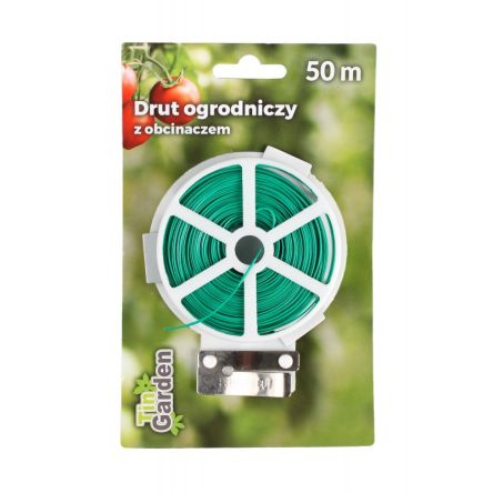 Z210801.50 DRUT OGRODNICZY Z OBCINACZEM 50m