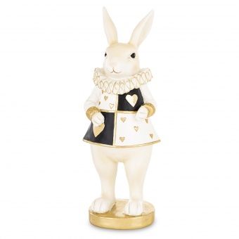 Luksusowa Figurka Zająca w Eleganckim Stroju - Figurka Dekoracyjna - 183079