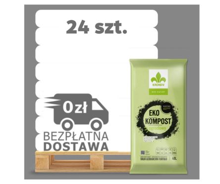 EKOKOMPOST OGRODOWY 40l PALETA 24 WORKÓW - KRONEN