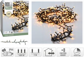 Lampki choinkowe 'Wąż Swietlny' 800 LED ciepły - AX8560130 Koopman