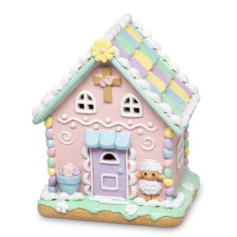 Nietuzinkowy Bajkowy Pastelowy Domek Wielkanocny LED - Figurka Ozdobna - 174971