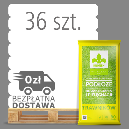 ZIEMIA PODŁOŻE DO ZAKŁADANIA I PIELĘGNACJI TRAWNIKÓW 80L PALETA 36 WORKÓW - KRONEN