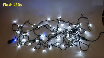 Lampki Choinkowe Zewnętrzne 200 LED ZIMNY BIAŁY  FL02-2 - VITALUX 