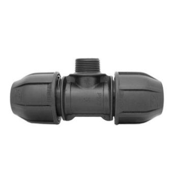 TRÓJNIK PE 25-1/2"-25 GWINT ZEWNĘTRZNY PN16 - FISH