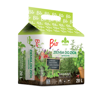ZIEMIA BIO - PODŁOŻE DO WARZYW I ZIÓŁ 20L - KRONEN