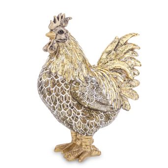 Luksusowa Złota Minimalistyczna Figurka Koguta-  Figurka Dekoracyjna - 161573