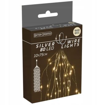 Lampki drut 80 LED 10-żył ciepły - AX9731210 Koopman