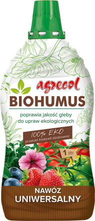 NAWÓZ BIOHUMUS NAWÓZ UNIWERSALNY 1L - AGRECOL 