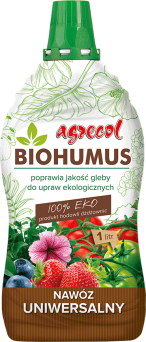 NAWÓZ BIOHUMUS NAWÓZ UNIWERSALNY 1L - AGRECOL 