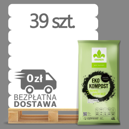 EKOKOMPOST OGRODOWY 40l PALETA 39 WORKÓW - KRONEN
