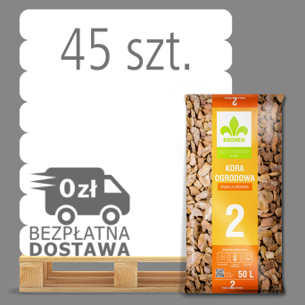 KORA OGRODOWA FRAKCJA II ŚREDNIA 20-40MM 50L PALETA 45 WORKÓW - KRONEN