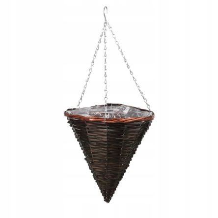 Kosz Wiszący Stożek Wenge - YDL-180364.WN - 50014