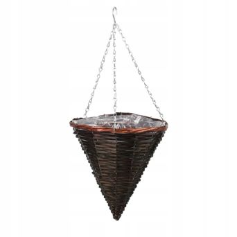 Kosz Wiszący Stożek Wenge - YDL-180364.WN - 50014