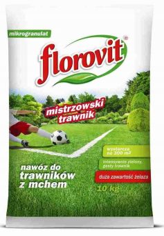 NAWÓZ DO TRAWNIKA Z ŻELAZEM 10KG - FLOROVIT 