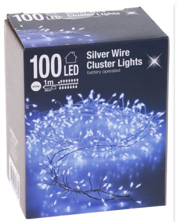 Lampki łańcuch drut 100 LED zimny - AX5700700 Koopman